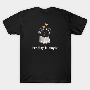 Reading is Magic [moths] T-Shirt